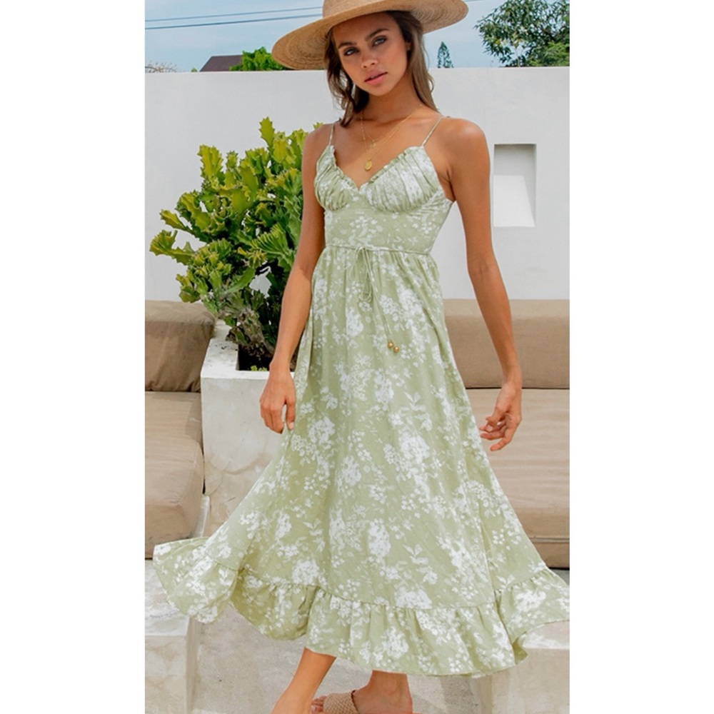 Floral midi / maxi dress